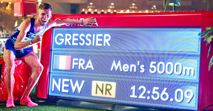 Jimmy Gressier écrit l'histoire avec un record de France au 5 000 m à Monaco